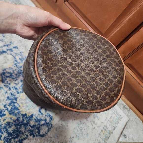 CELINE Canvas/Leather Hobo Bag - Picture 6 of 12